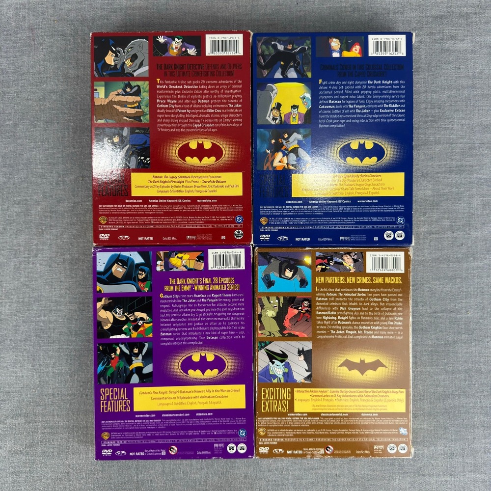 Batman The Animated Series Volumes 1 2 3 4 DVD 16 Disc Complete Set Tested - Picture 3 of 9